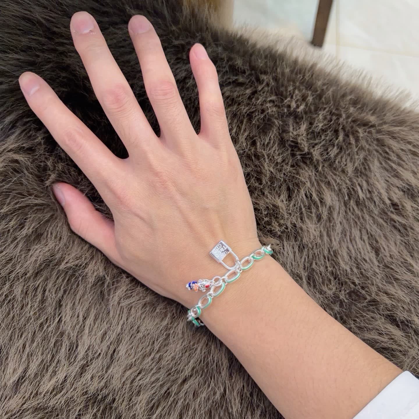 Tiffany & Co. Lock Charm Bracelet